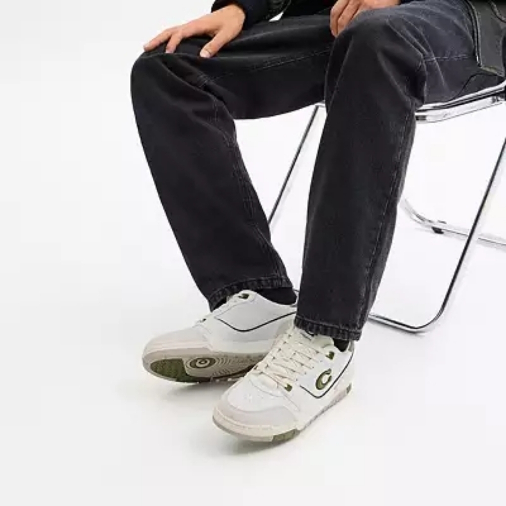 Coach Soho Sneakers Olive Optic White Women's Medium Width New in Box - Picture 3 of 8